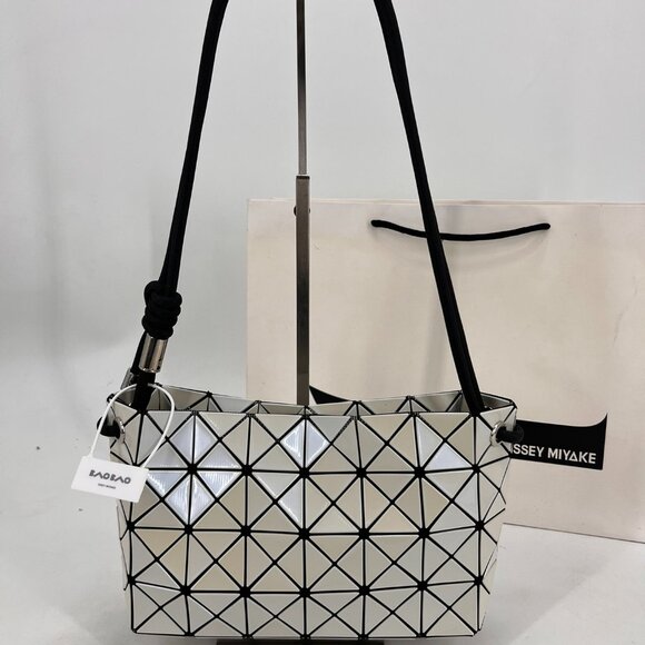 Issey Miyake handbag/tote bag, silver - Picture 1 of 5
